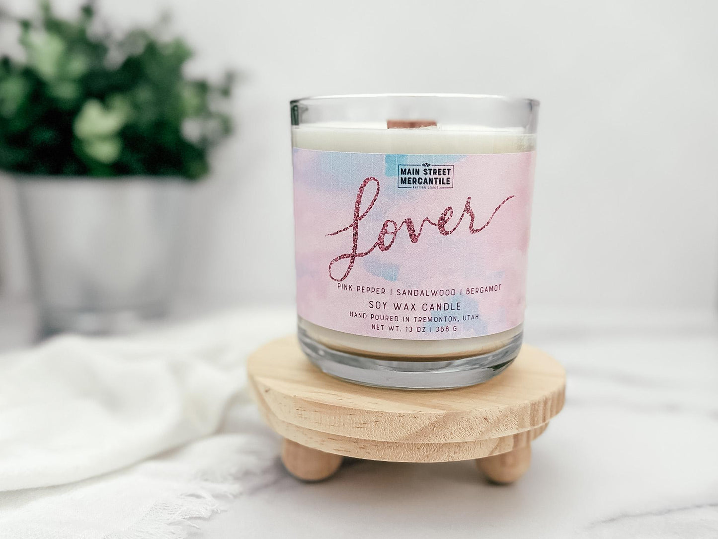 Taylor Swift Lover Wood Wick Candle