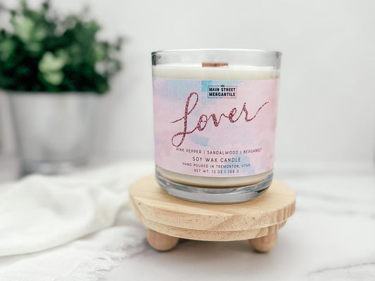Taylor Swift Lover Wood Wick Candle