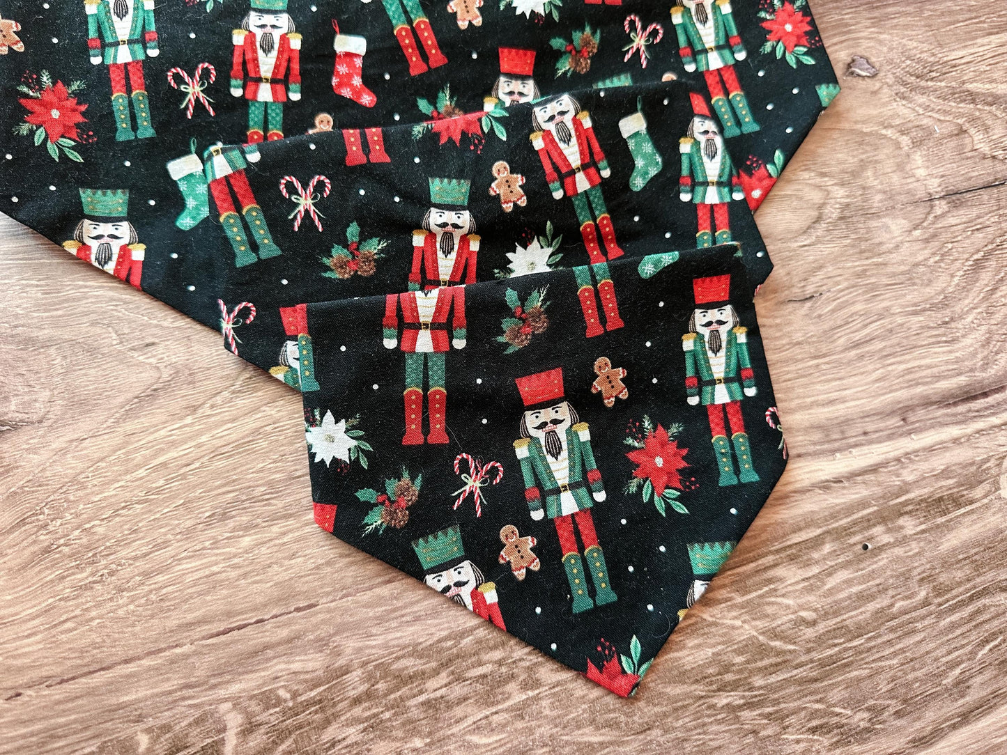Nutcracker Holiday Reversible Scrunchie Dog Bandana