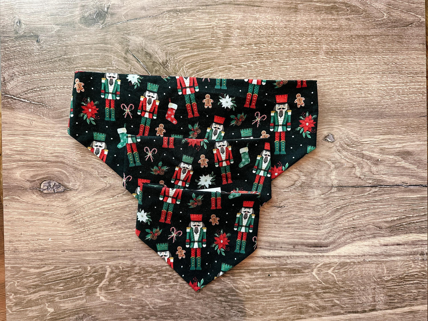 Nutcracker Holiday Reversible Scrunchie Dog Bandana