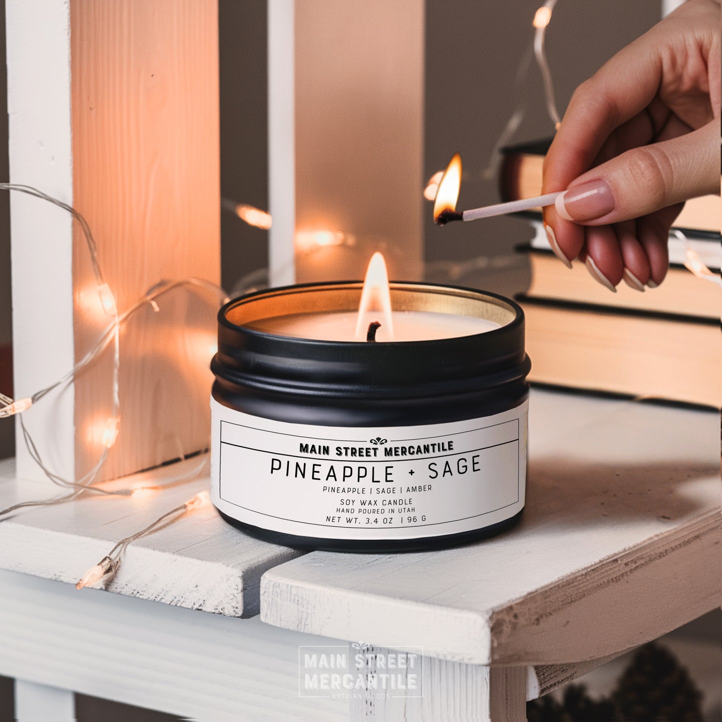 Pineapple + Sage Soy Candle